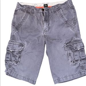 Eddie Bauer boys size 14 grey cargo shorts